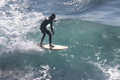 Full length of man in sea