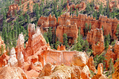 View of rock formations