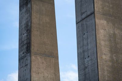 Low angle view of monument against sky