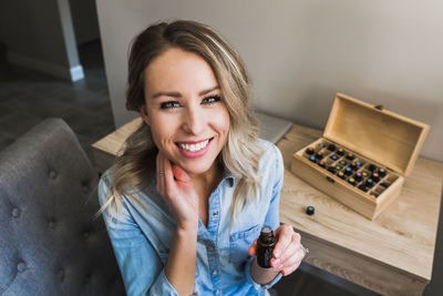 Portrait of a smiling young woman