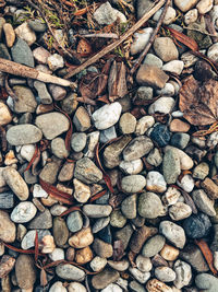 Full frame shot of stones