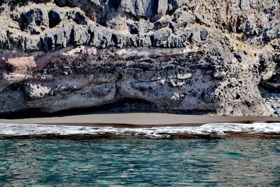 Scenic view of rocks in water