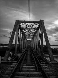 Railway bridge against sky