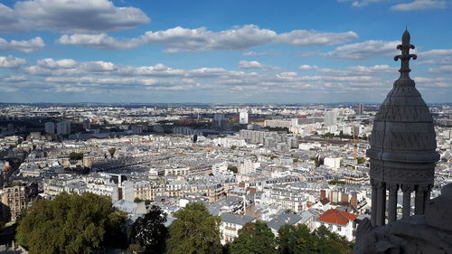 Aerial view of buildings in city