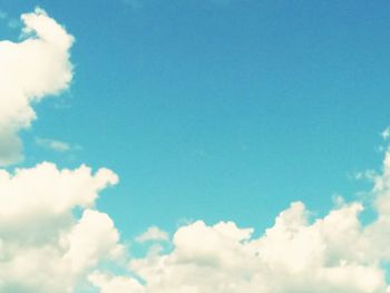 Low angle view of clouds in blue sky