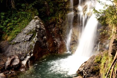 River flowing through rocks