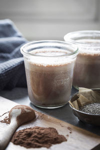 Close-up of drink in glass