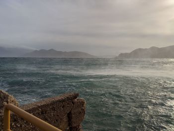 Scenic view of sea against sky