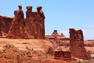 View of rock formations