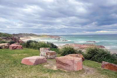 Scenic view of sea against sky