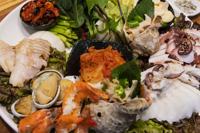Close-up of food in plate