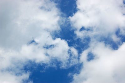 Low angle view of clouds in sky