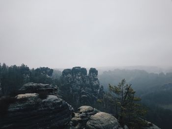 Scenic view of mountain against sky