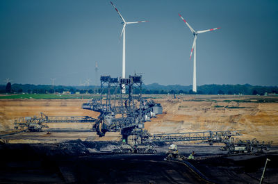 Surface mining and wind power