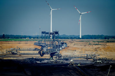 Surface mining and wind power