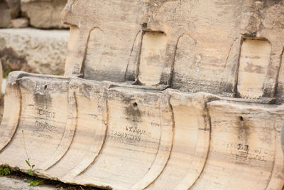 Close-up of old temple