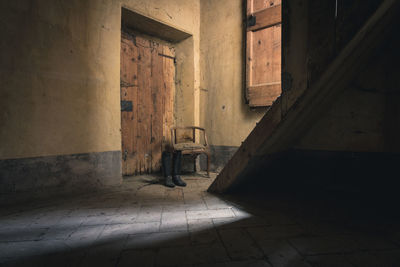 Interior of abandoned house