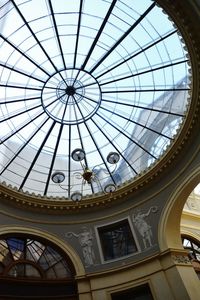 Low angle view of skylight