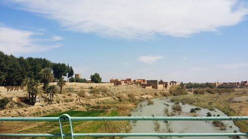 Panoramic view of trees against sky