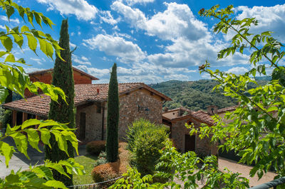 Panoramic shot of buildings against sky