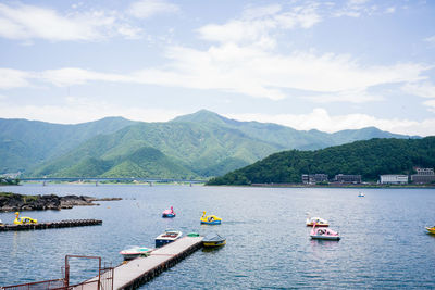 Scenic view of river against sky