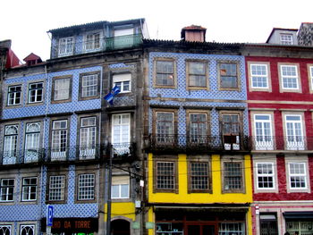 Low angle view of residential building