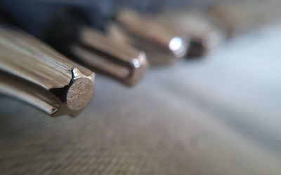 Close-up of pencil on table