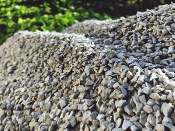 Close-up of stones on pebbles