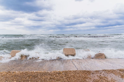 Scenic view of sea against sky