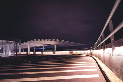 View of bridge at night