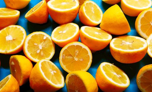 Full frame shot of orange fruits