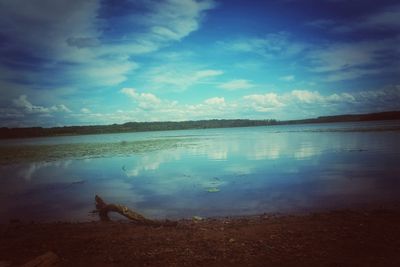 Scenic view of calm lake