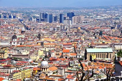 High angle view of cityscape