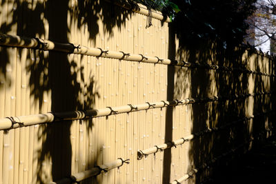 Close-up of fence