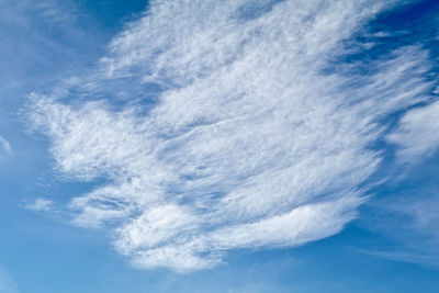 Low angle view of clouds in sky