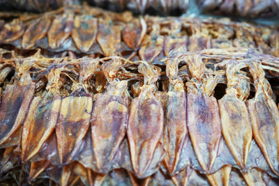 Close-up of dried for sale at market