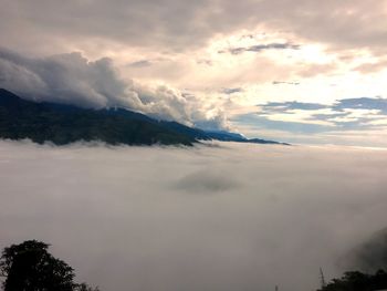 Low angle view of clouds in sky