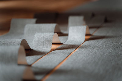 Close-up of toy blocks on table