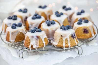 Close-up of cake in plate