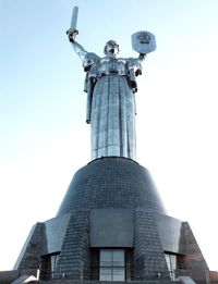 Low angle view of statue