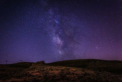 Low angle view of starry sky