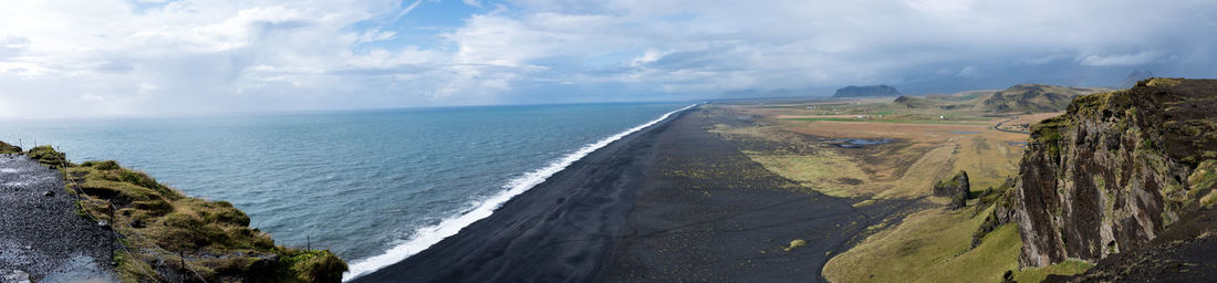 Panoramic view of sea against sky