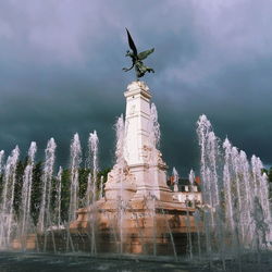 Low angle view of statue