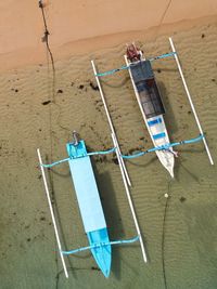 Clothes drying on beach