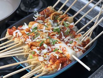 Close-up of food in plate