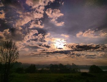 Scenic view of sky at sunset