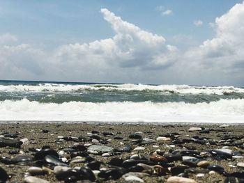 Scenic view of sea against sky