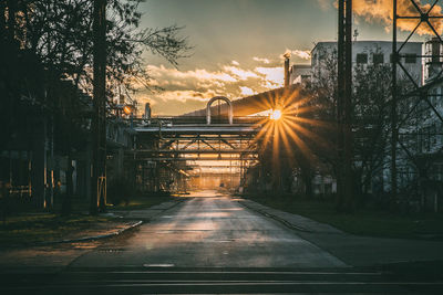 Sun shining through clouds