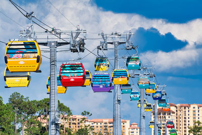 Low angle view of traffic signal against sky