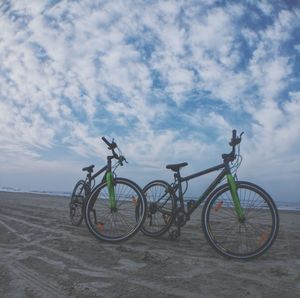 Bicycle against sky